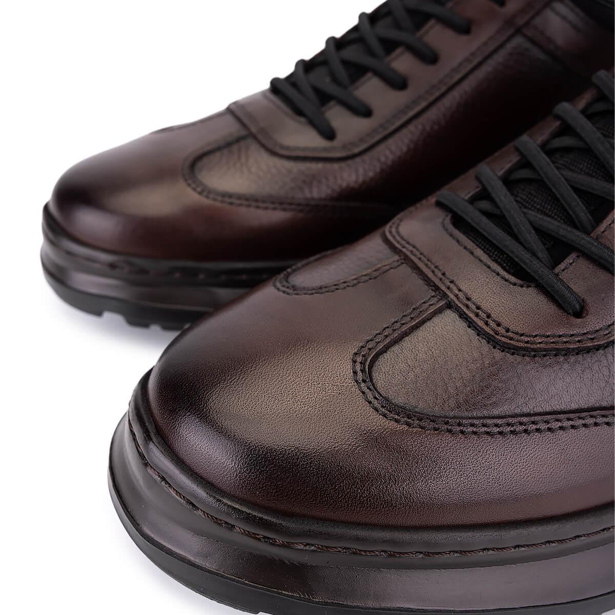 Tamer Tanca Erkek Hakiki Deri Kahverengi Casual Ayakkabı