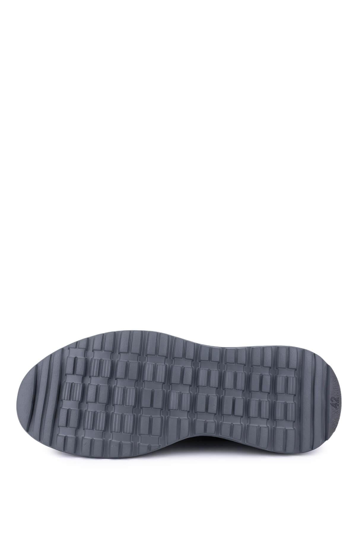 Tamer Tanca Tamer Tanca Erkek Hakiki Deri Siyah Casual Ayakkabı Sneaker | FashFed Siyah - 5. görsel