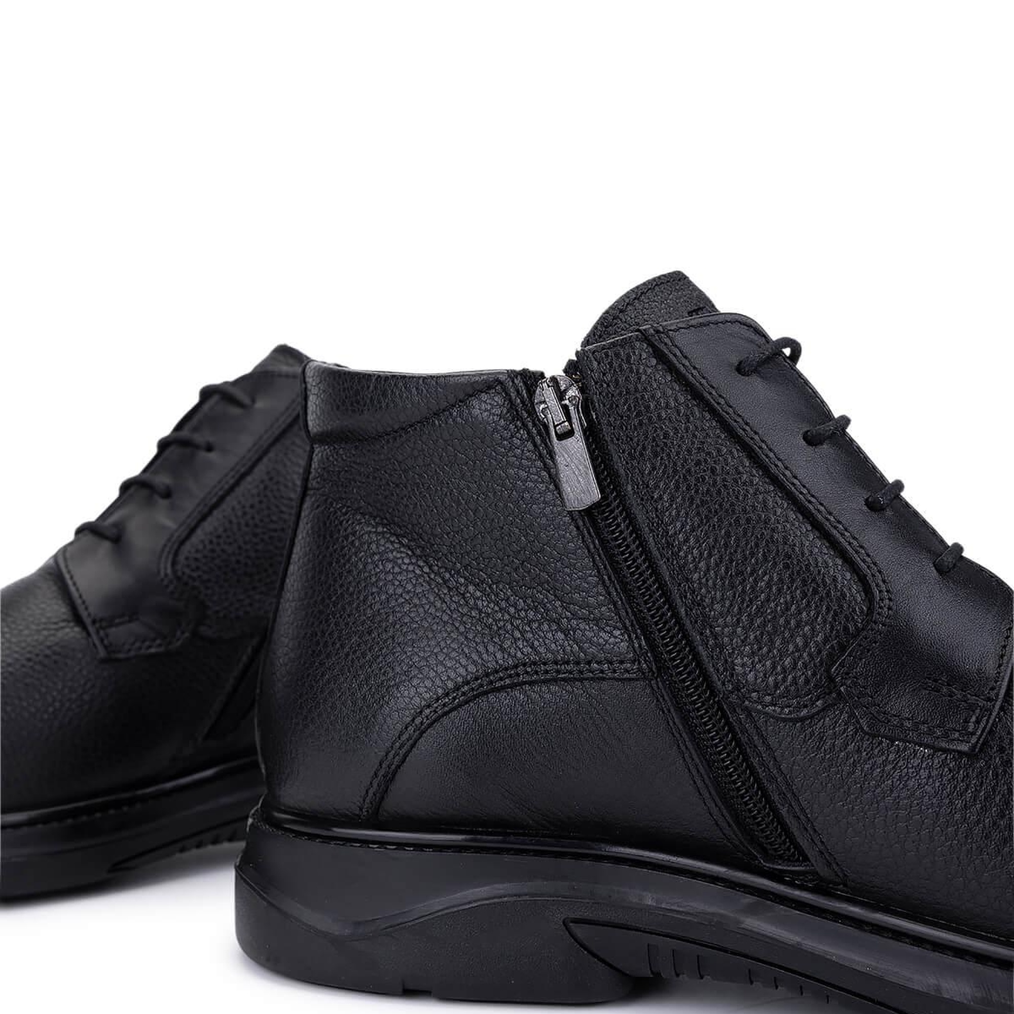 Tamer Tanca Erkek Hakiki Deri Siyah Klasik Bot