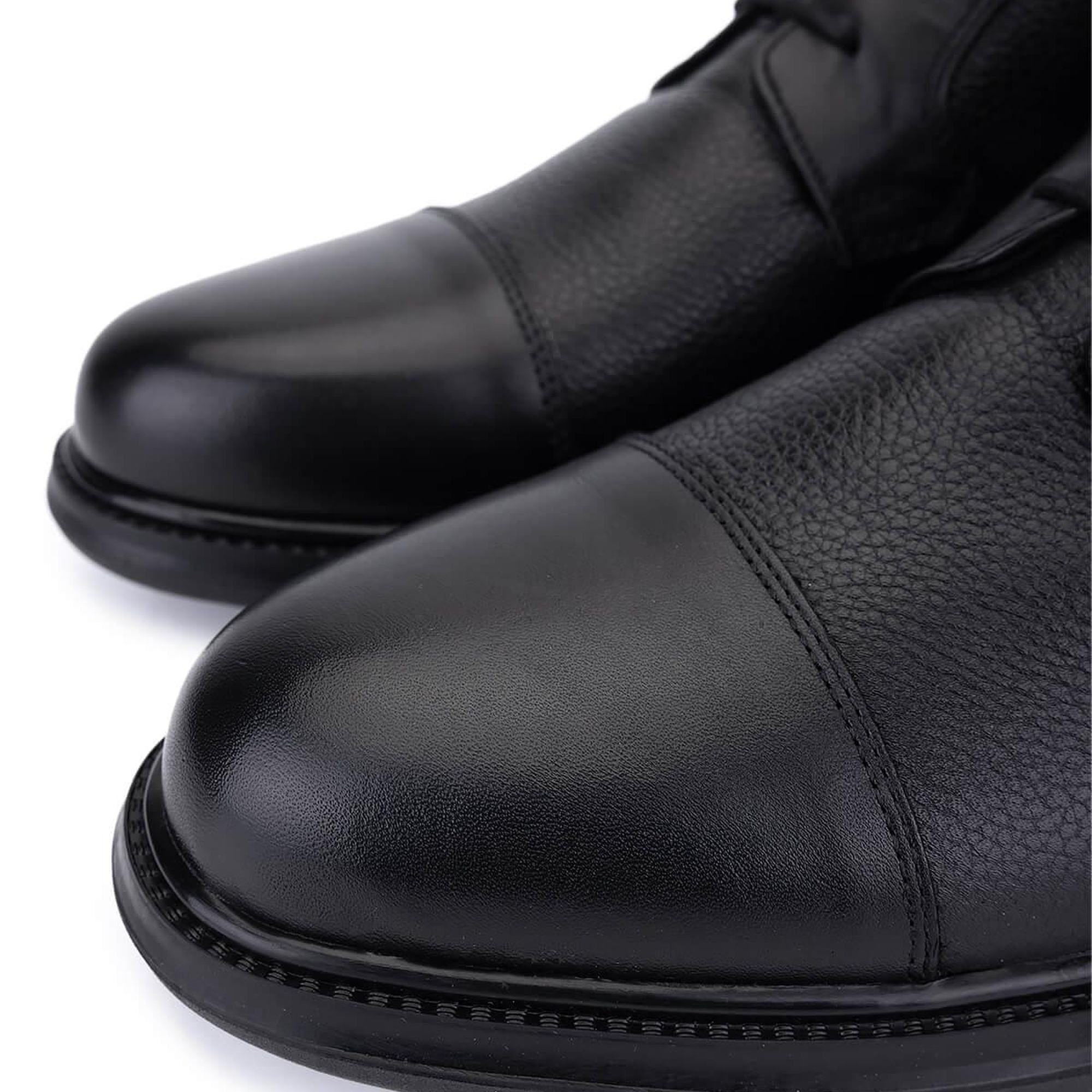 Tamer Tanca Erkek Hakiki Deri Siyah Klasik Bot