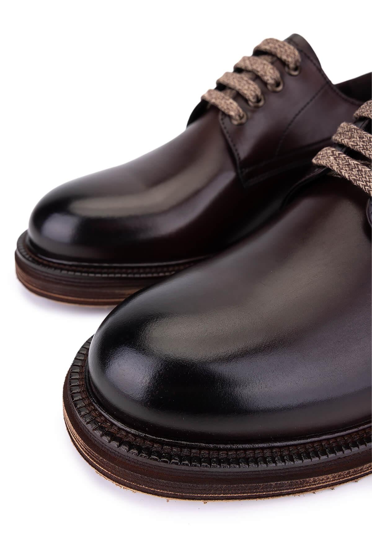 Tamer Tanca Tamer Tanca Erkek Hakiki Deri Taba Casual Ayakkabı | FashFed Taba - 3. görsel