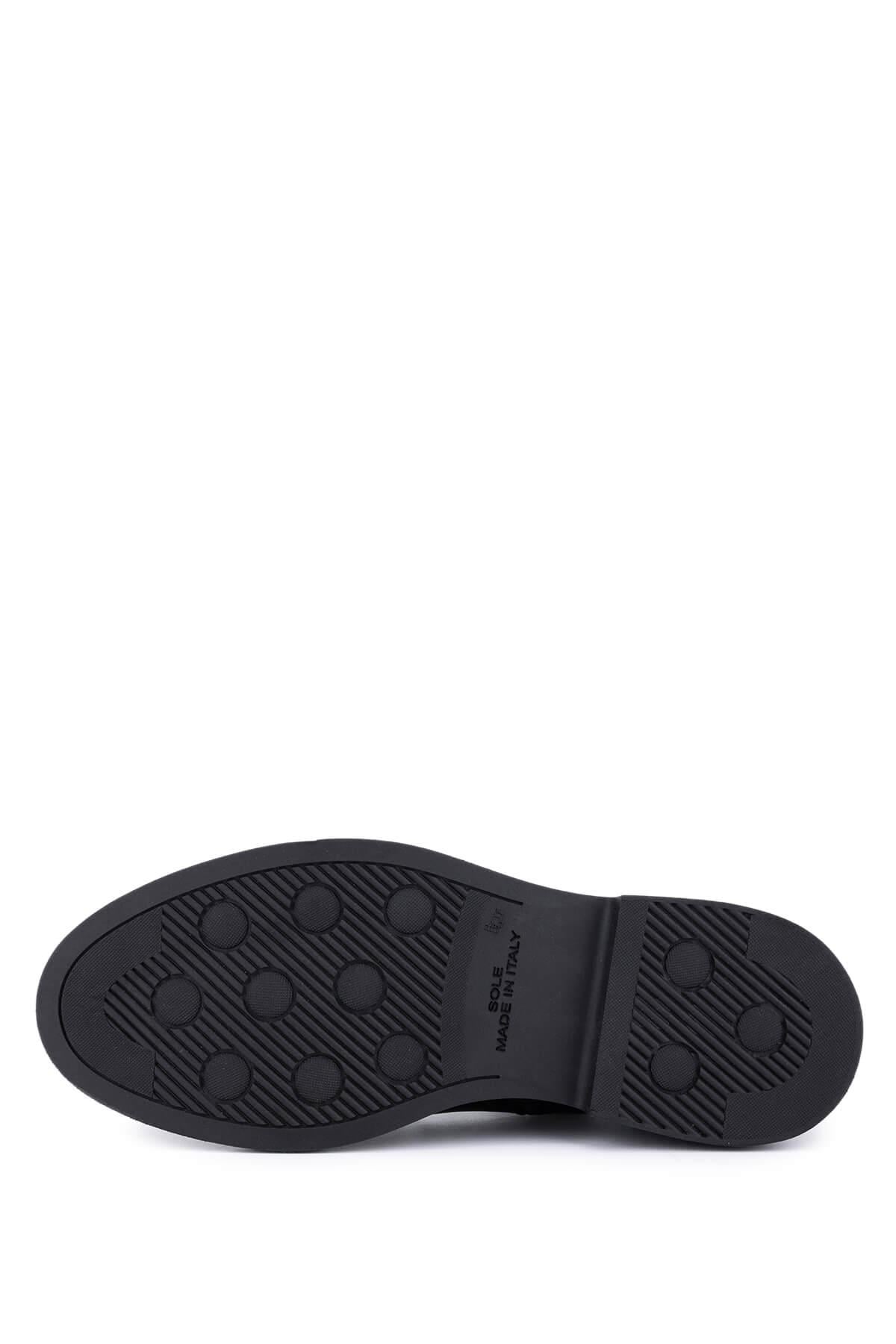 Tamer Tanca Tamer Tanca Erkek Hakiki Deri Siyah Klasik Bot | FashFed Siyah - 5. görsel