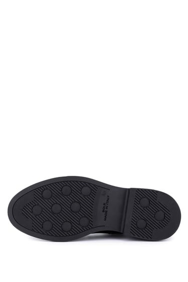  Tamer Tanca Erkek Hakiki Deri Siyah Klasik Bot