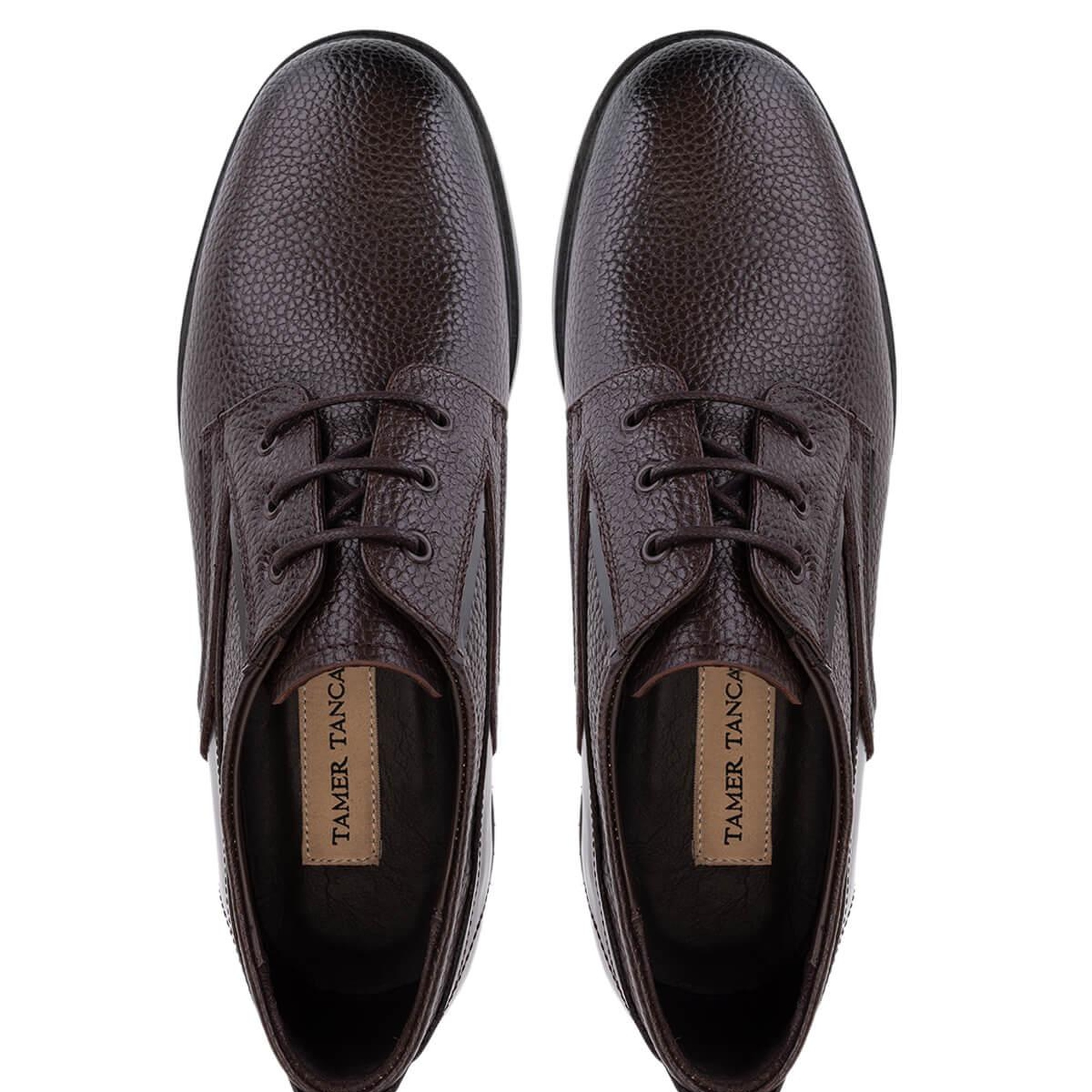 Tamer Tanca Erkek Hakiki Deri Kahve Casual Ayakkabı