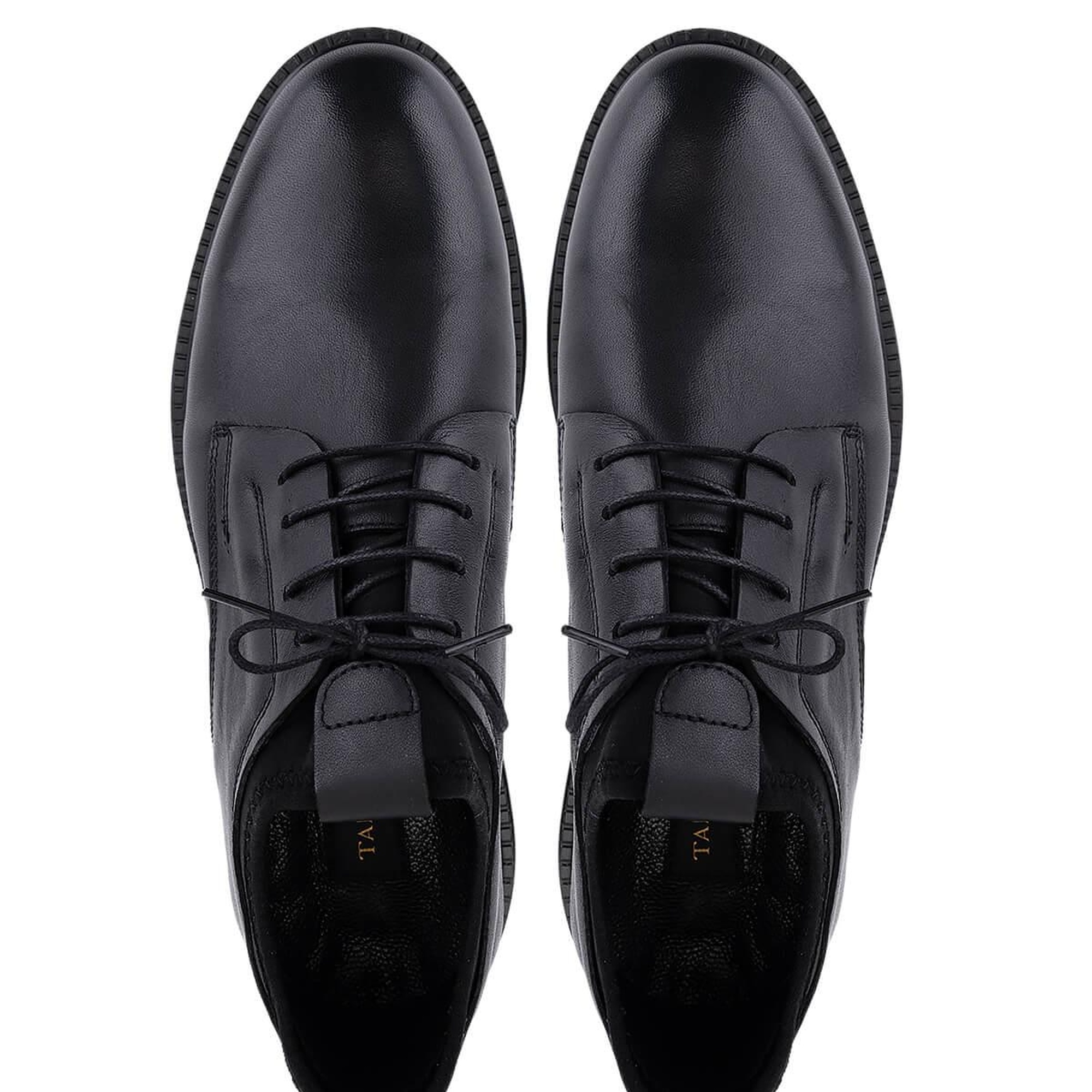 Tamer Tanca Erkek Hakiki Deri Siyah Casual Ayakkabı