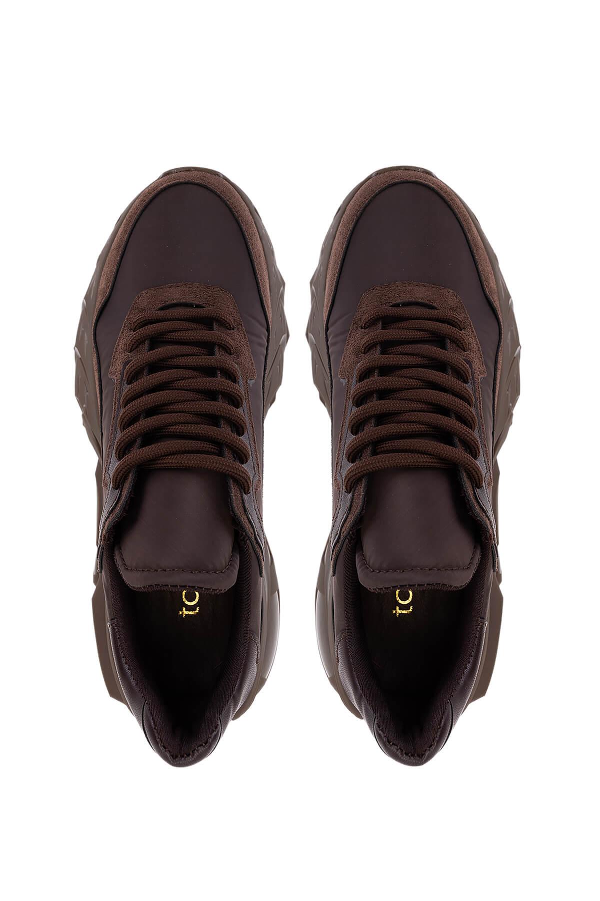 Tamer Tanca Tamer Tanca Kahverengi Kadın Suni Deri Kahve Sneakers & Spor Ayakkabı | FashFed Kahverengi - 6. görsel