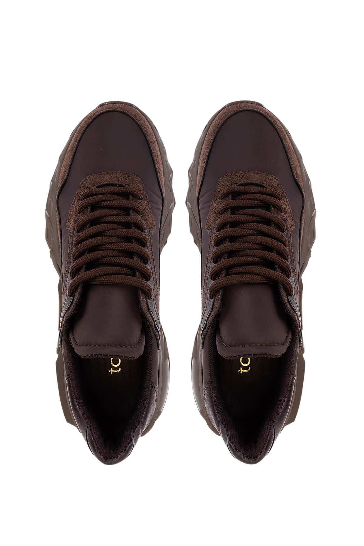 Tamer Tanca Kadın Suni Deri Kahve Sneakers & Spor Ayakkabı