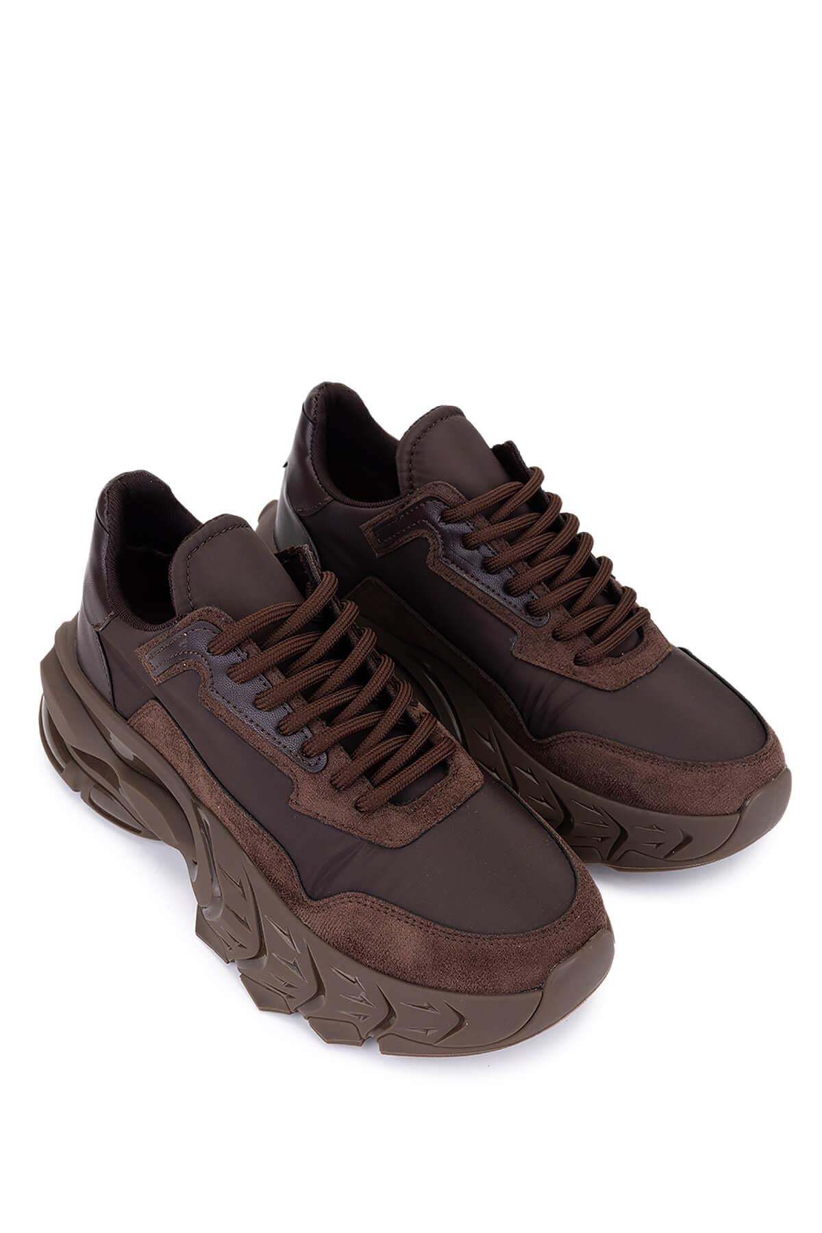 Tamer Tanca Tamer Tanca Kahverengi Kadın Suni Deri Kahve Sneakers & Spor Ayakkabı | FashFed Kahverengi - 4. görsel