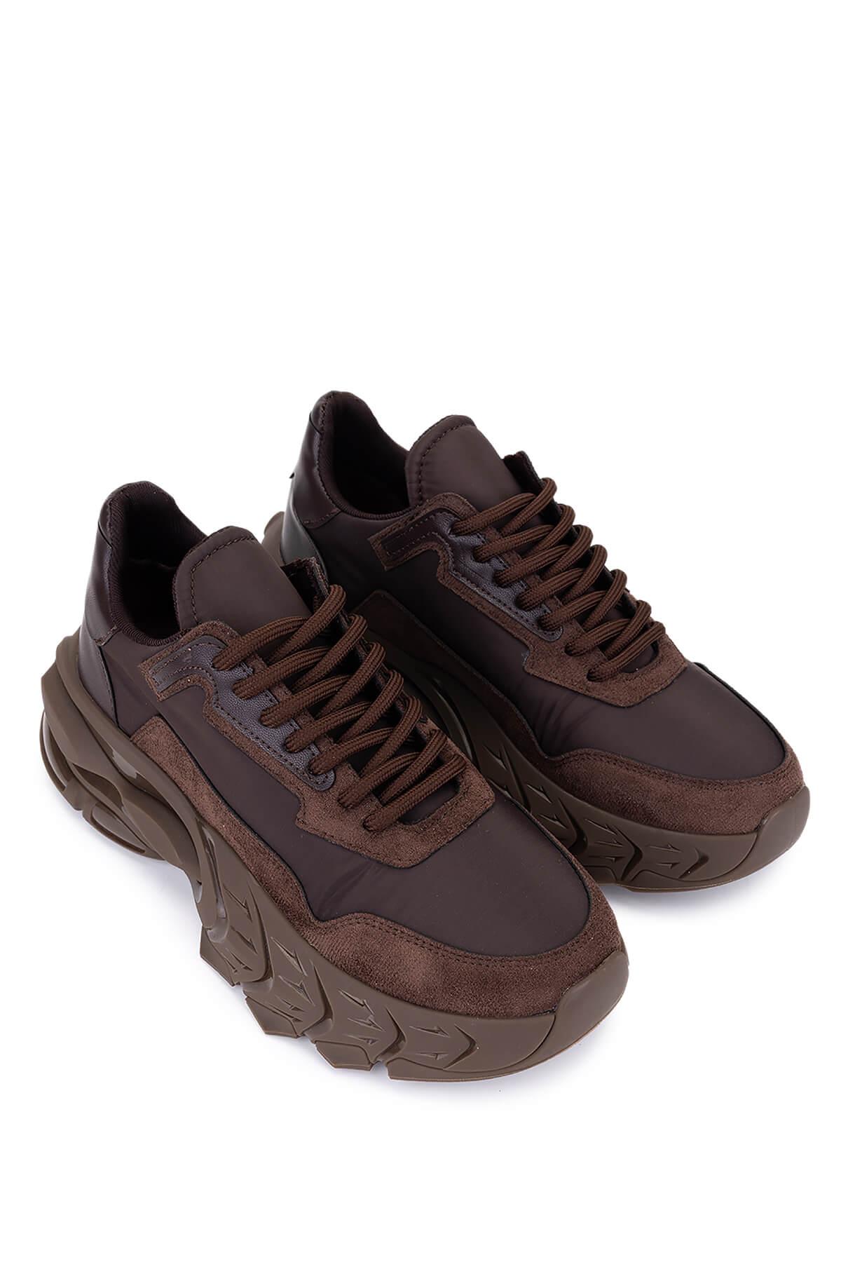 Tamer Tanca Kadın Suni Deri Kahve Sneakers & Spor Ayakkabı