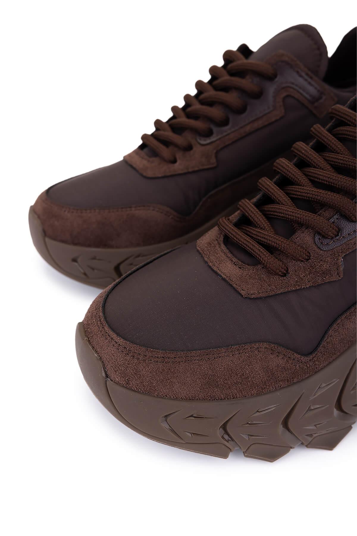 Tamer Tanca Kadın Suni Deri Kahve Sneakers & Spor Ayakkabı
