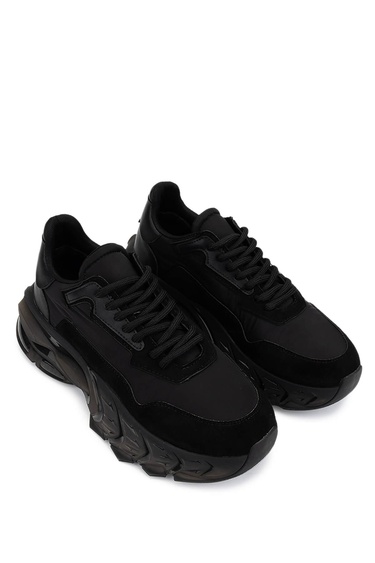  Tamer Tanca Kadın Suni Deri Siyah Sneakers & Spor Ayakkabı