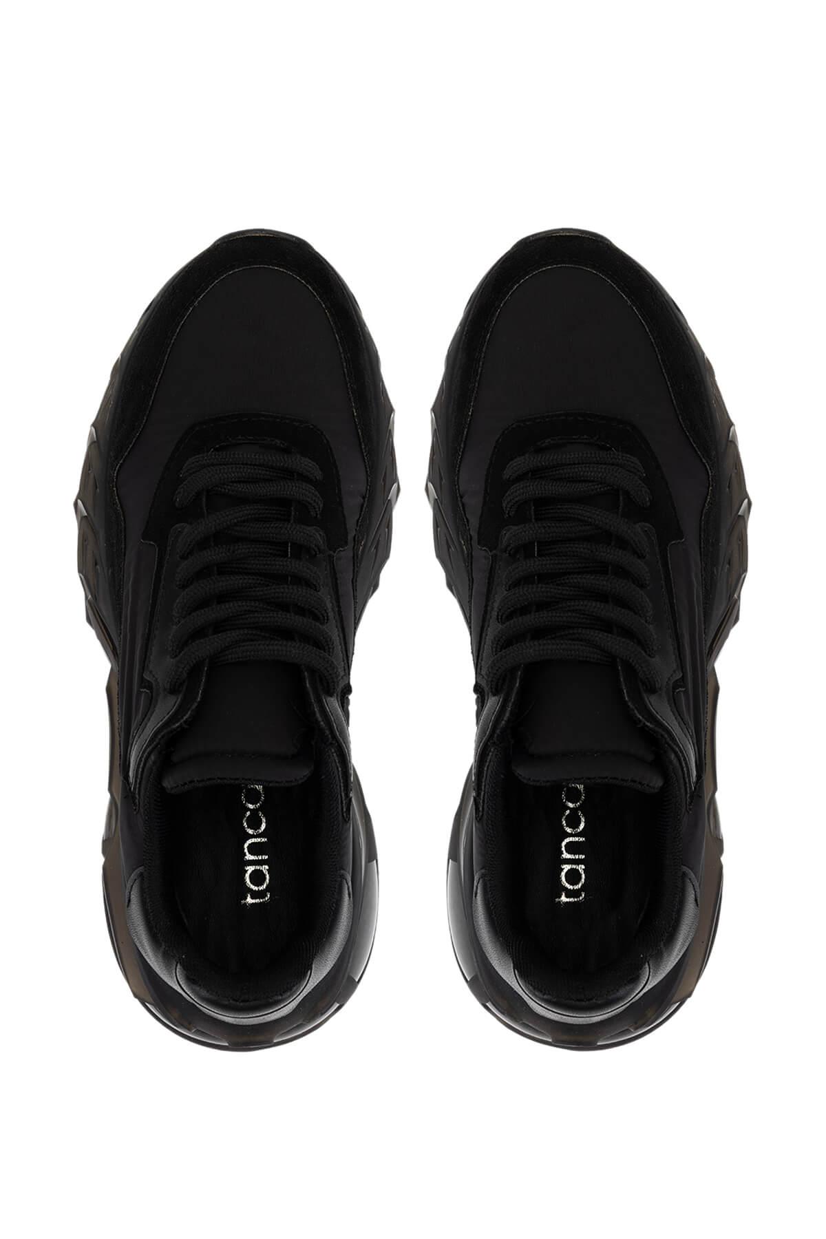 Tamer Tanca Tamer Tanca Kadın Suni Deri Siyah Sneakers &amp; Spor Ayakkabı | FashFed Siyah - 6. görsel