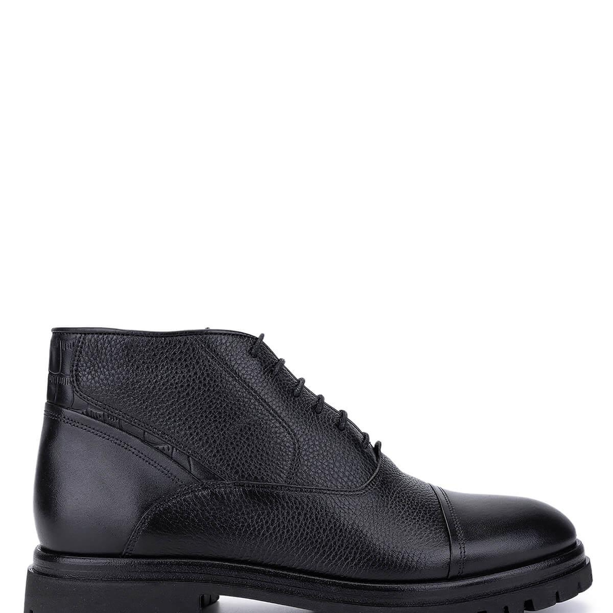 Tamer Tanca Erkek Hakiki Deri Siyah Deri Klasik Bot