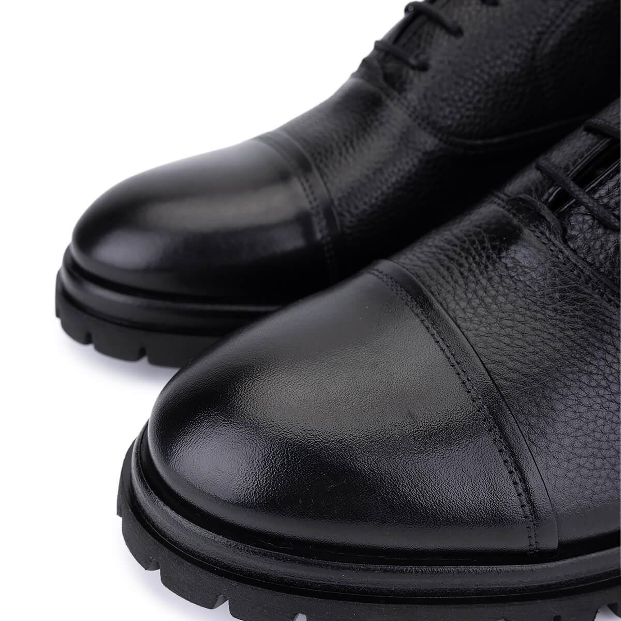 Tamer Tanca Erkek Hakiki Deri Siyah Deri Klasik Bot