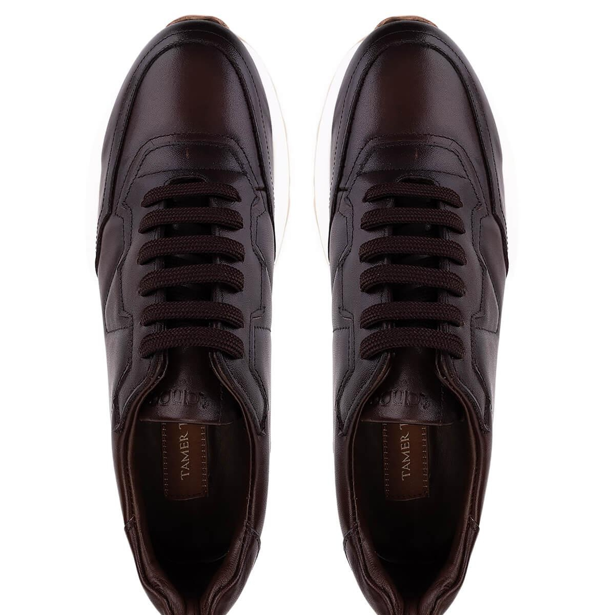 Tamer Tanca Erkek Hakiki Deri Kahverengi Sneakers & Spor Ayakkabı