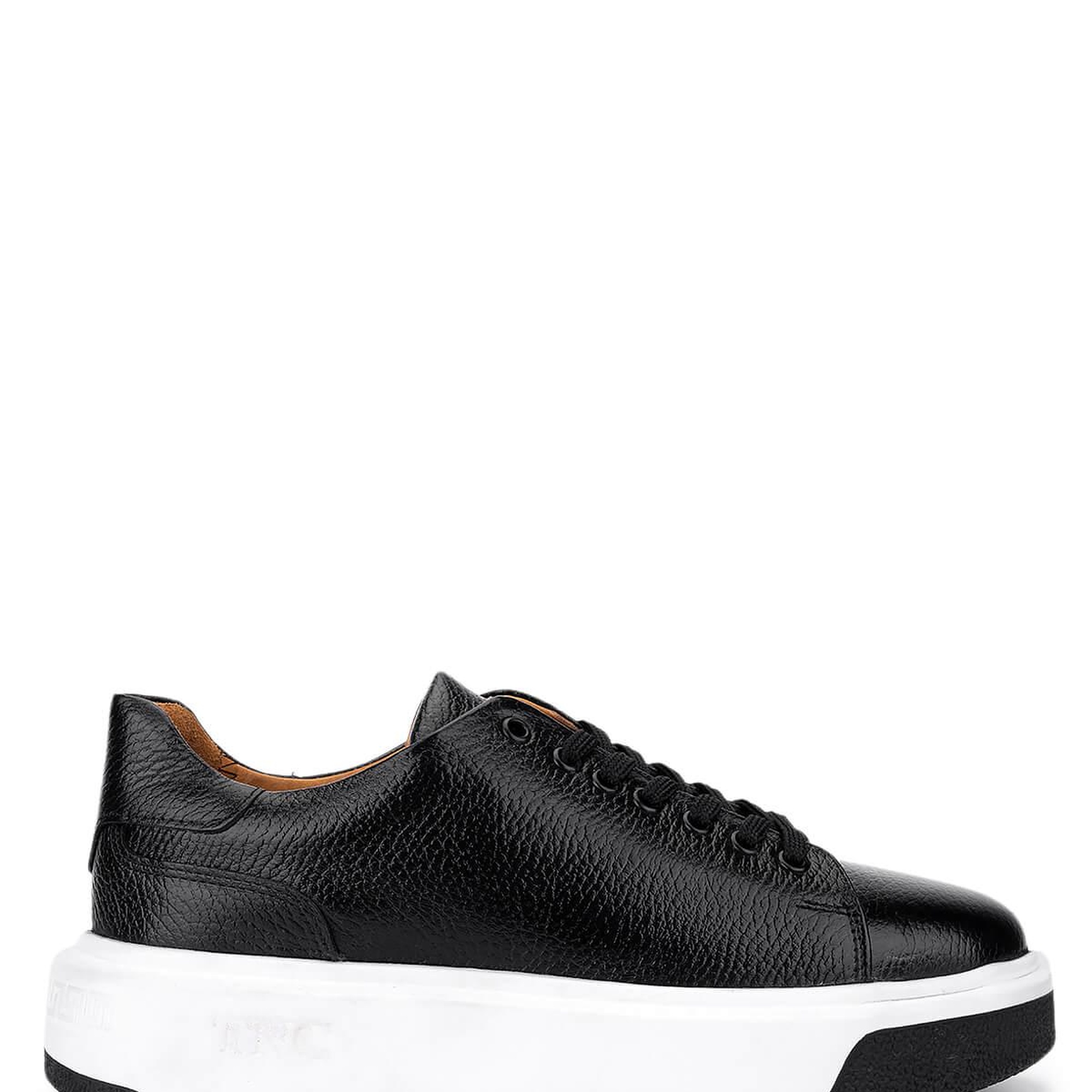 Tamer Tanca Erkek Hakiki Deri Siyah Sneakers & Spor Ayakkabı