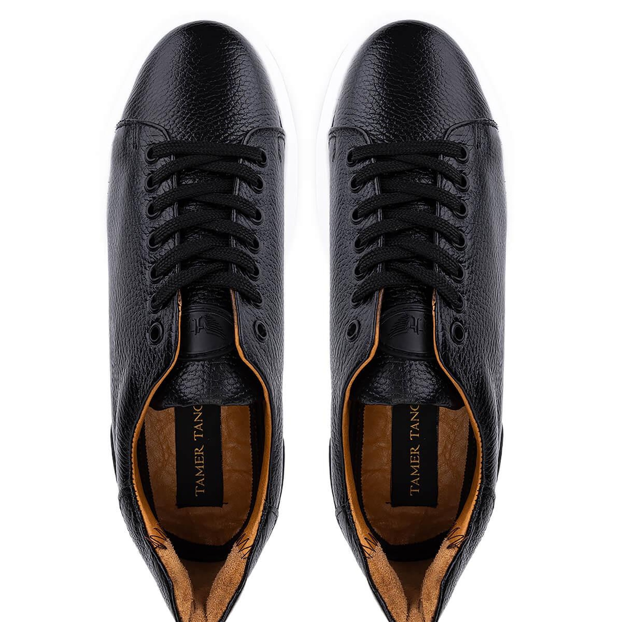 Tamer Tanca Erkek Hakiki Deri Siyah Sneakers & Spor Ayakkabı