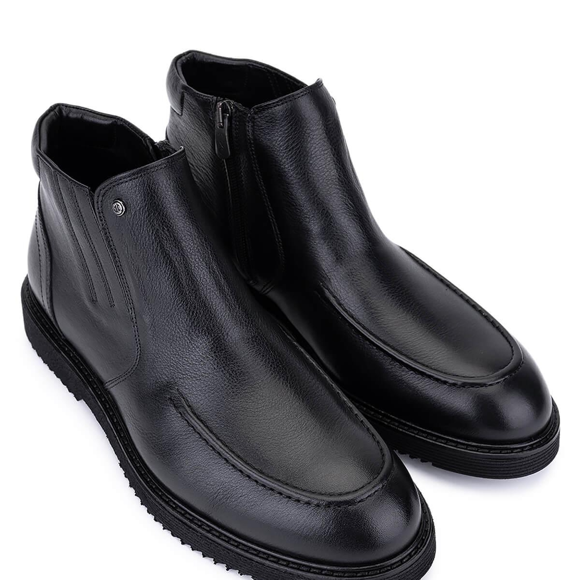 Tamer Tanca Erkek Hakiki Deri Siyah Klasik Bot