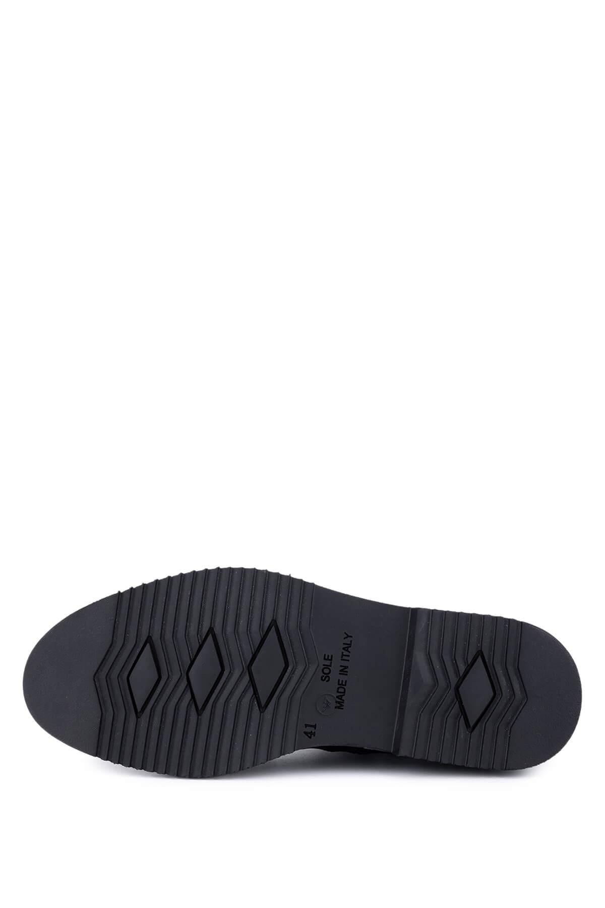 Tamer Tanca Tamer Tanca Erkek Hakiki Deri Siyah Klasik Bot | FashFed Siyah - 5. görsel