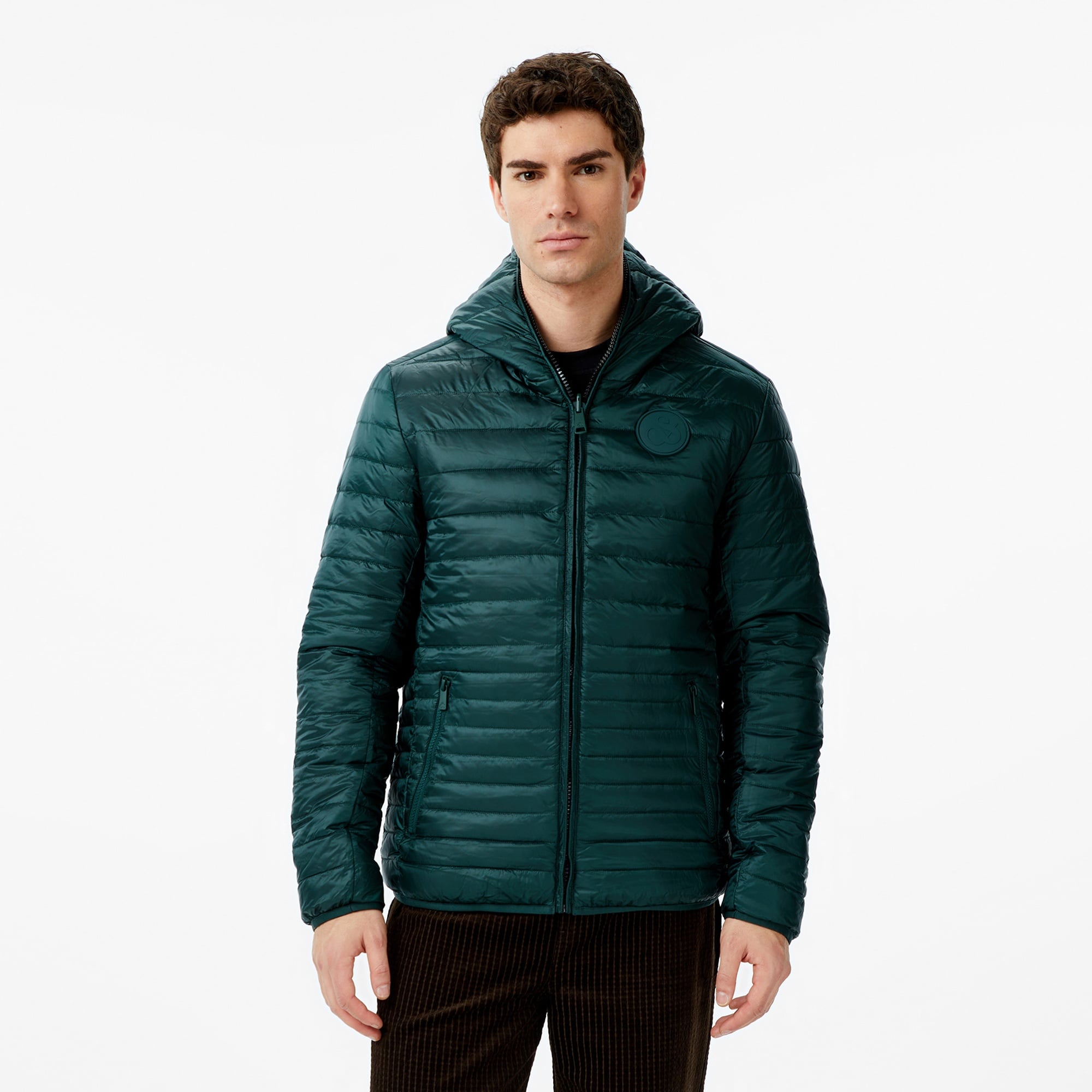 Scotch&Soda Reversible Insulated Lightweight Puffer Erkek Siyah Mont