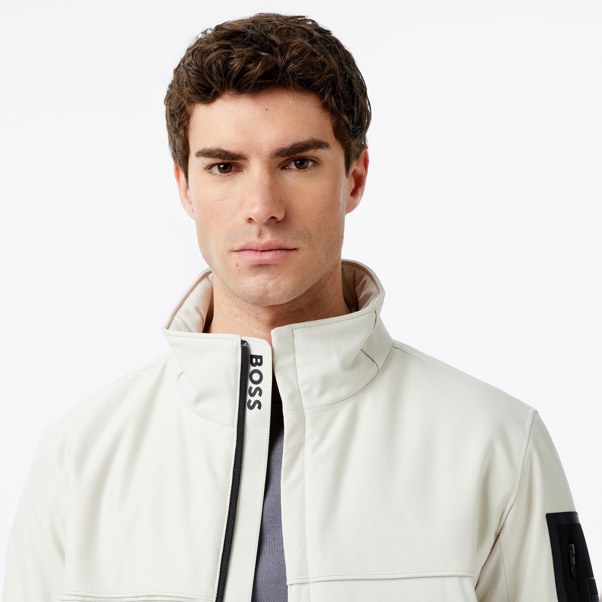 Boss League Jadon Erkek Beyaz Mont