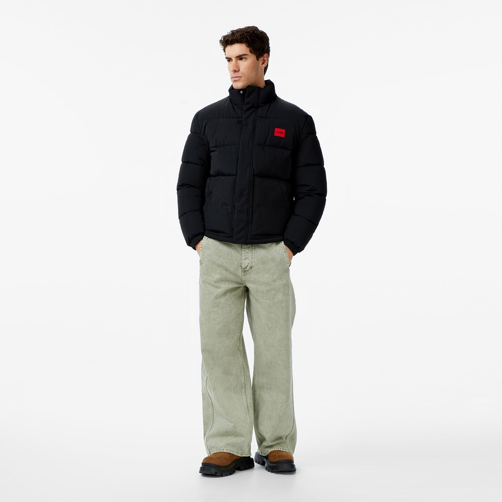 Hugo Balto 2541 Erkek Siyah Mont