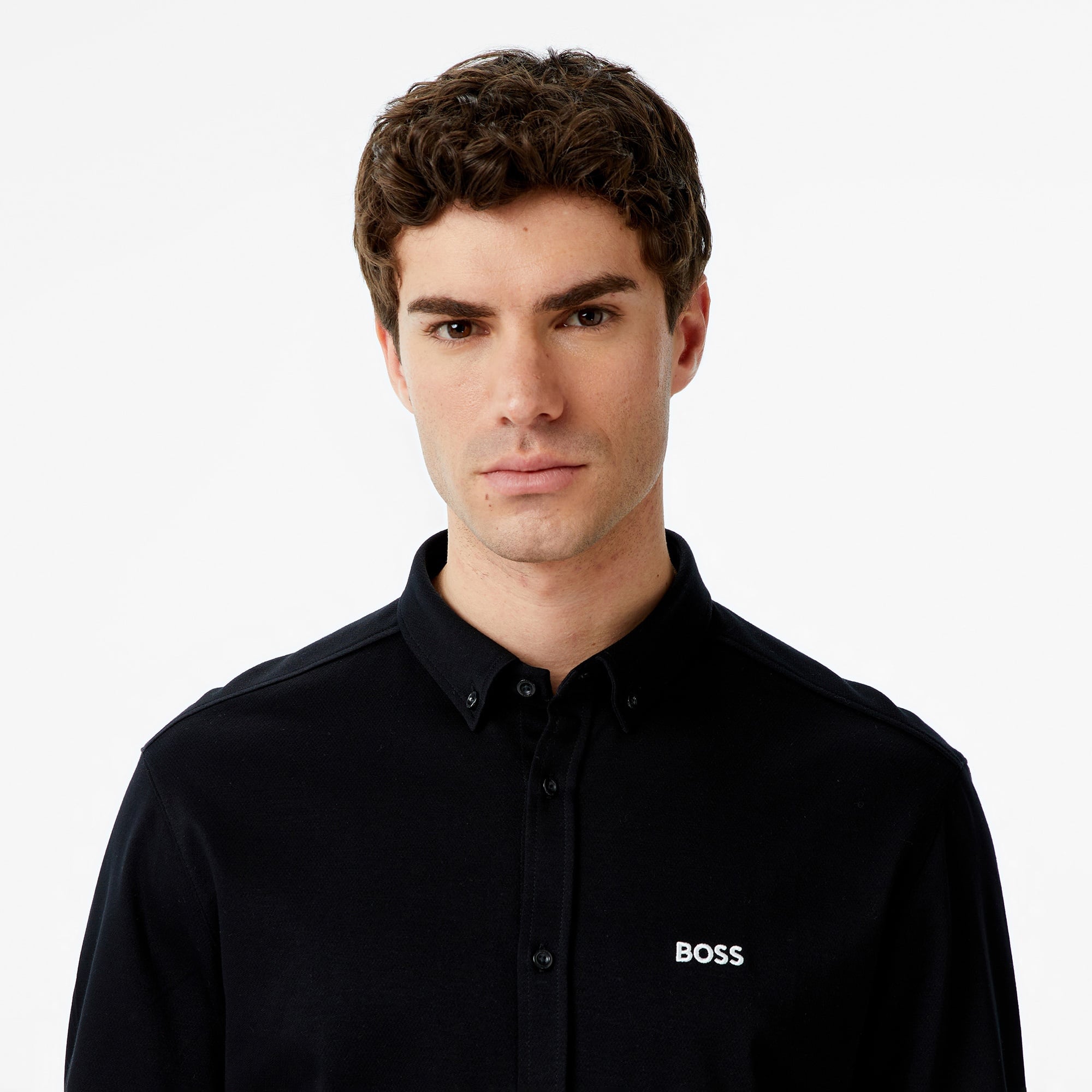 Boss Motion Erkek Siyah Gömlek
