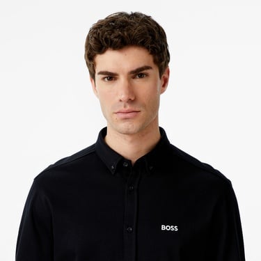  Boss Motion Erkek Siyah Gömlek