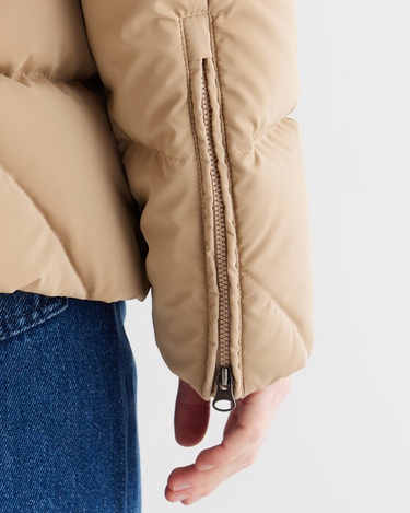  GANT Kadın Bej Regular Fit Fermuarlı Ceket