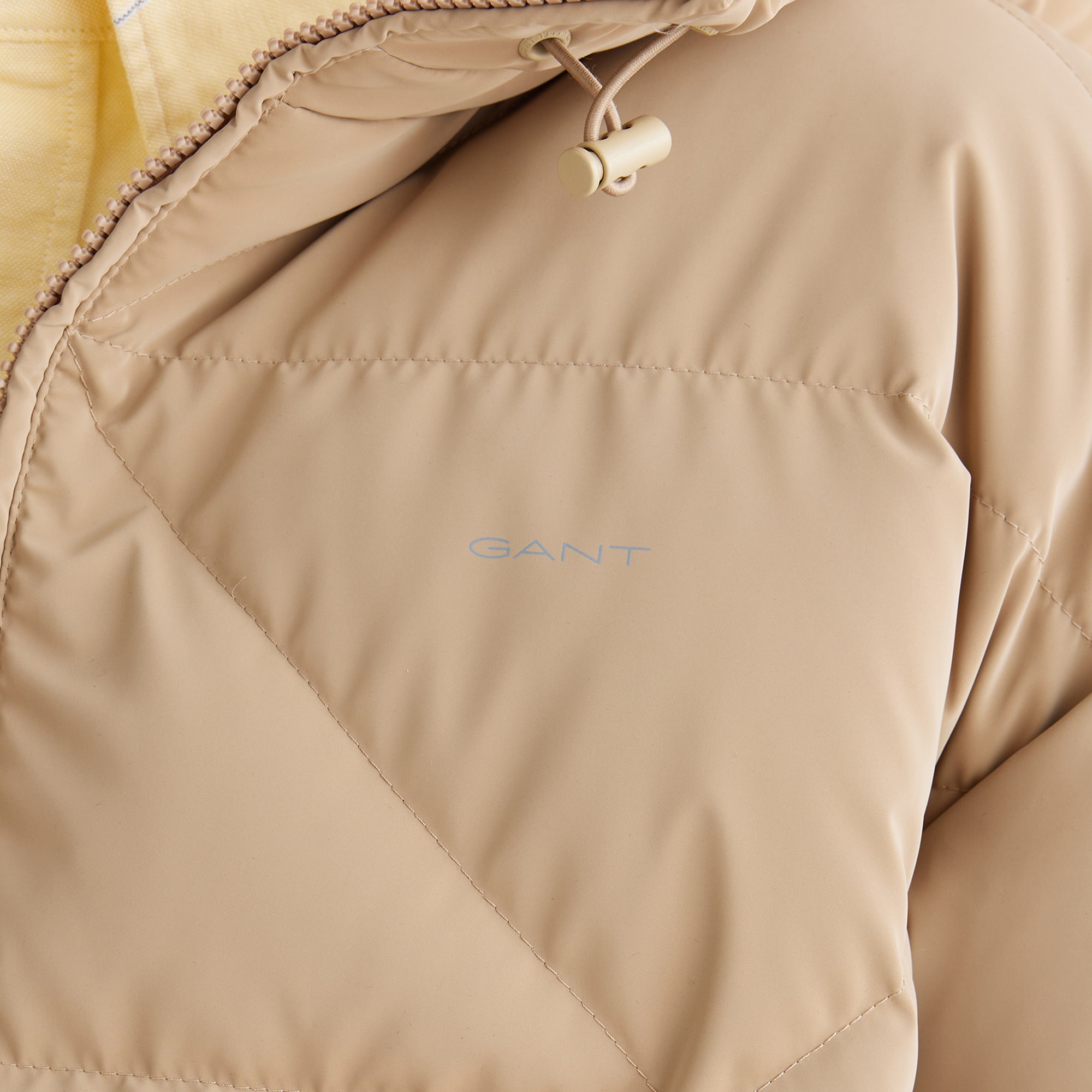 GANT Kadın Bej Regular Fit Fermuarlı Ceket