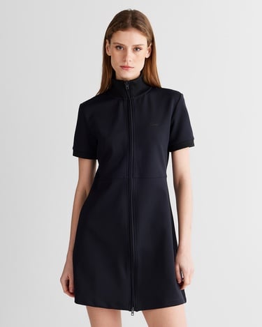  GANT Kadın Siyah Regular Fit Fermuarlı Elbise