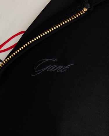  GANT Kadın Siyah Regular Fit Fermuarlı Sweatshirt