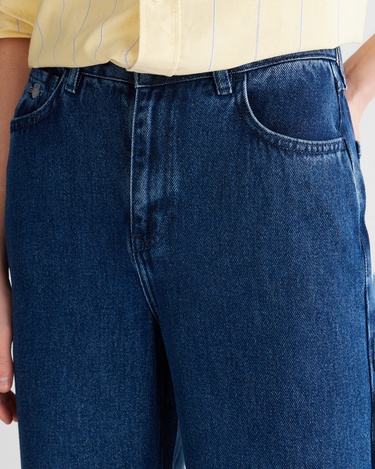  GANT Kadın Mavi Regular Fit  Pantolon