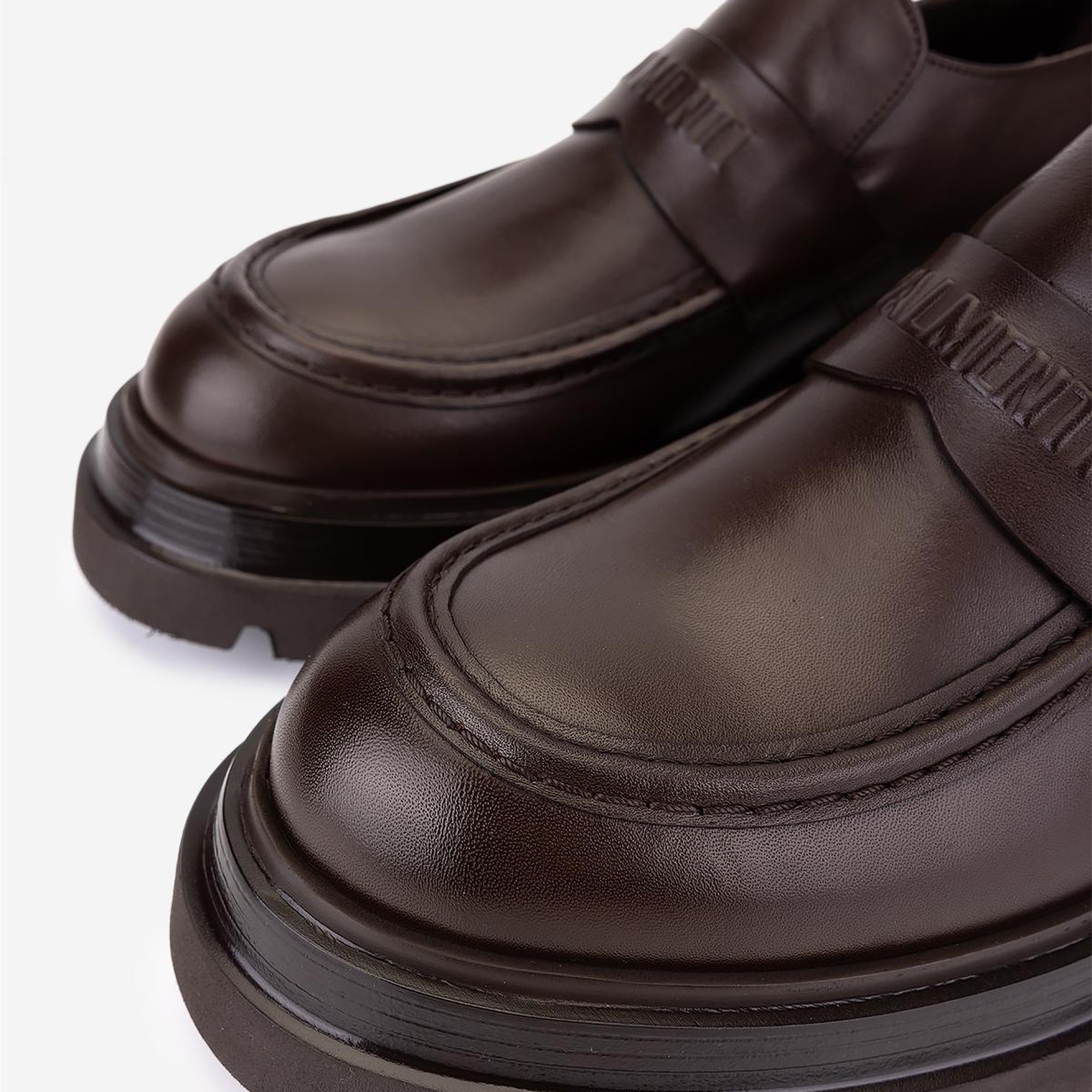 Valmenti Erkek Hakiki Deri Kahverengi Loafer Ayakkabı