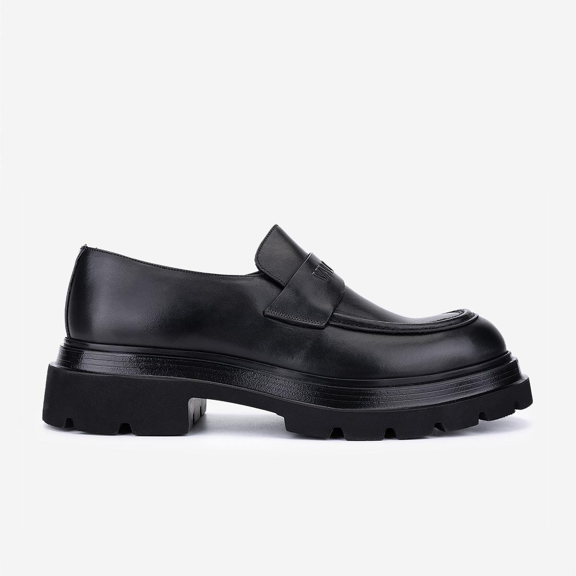 Valmenti Erkek Hakiki Deri Siyah Loafer Ayakkabı