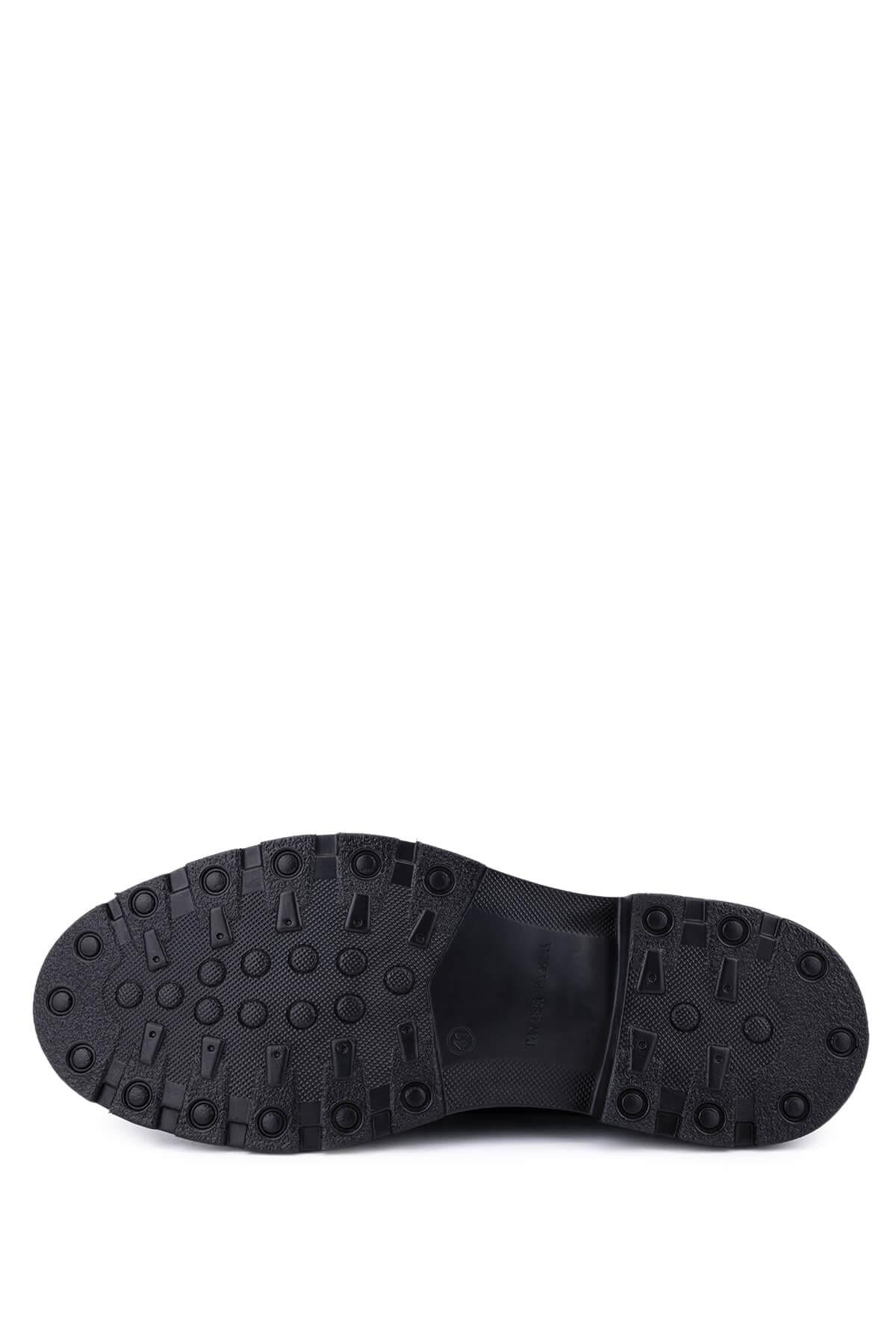 Tamer Tanca Tamer Tanca Erkek Hakiki Deri Siyah Casual Ayakkabı | FashFed Siyah - 5. görsel