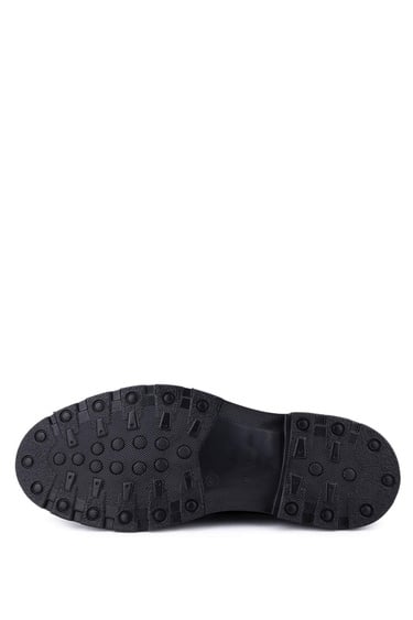  Tamer Tanca Erkek Hakiki Deri Siyah Casual Ayakkabı