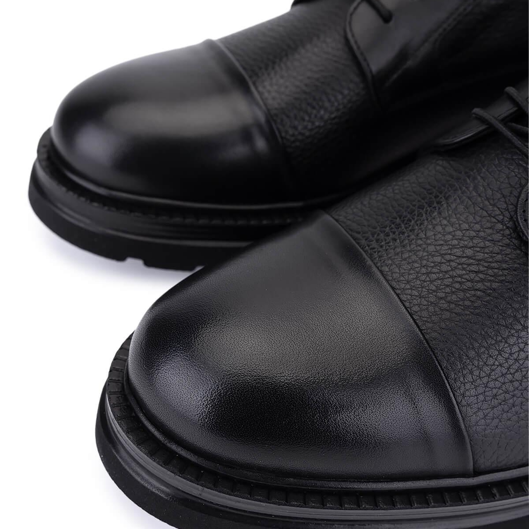 Tamer Tanca Erkek Hakiki Deri Siyah Casual Ayakkabı