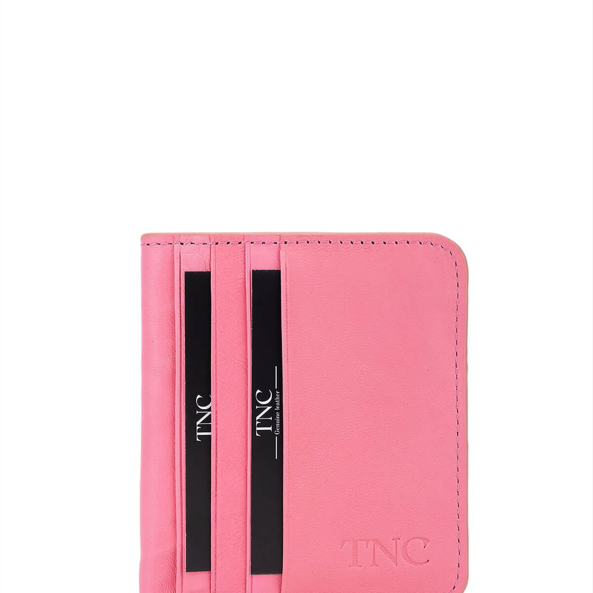 Tamer Tanca Unisex Hakiki Deri Pembe Kartlık