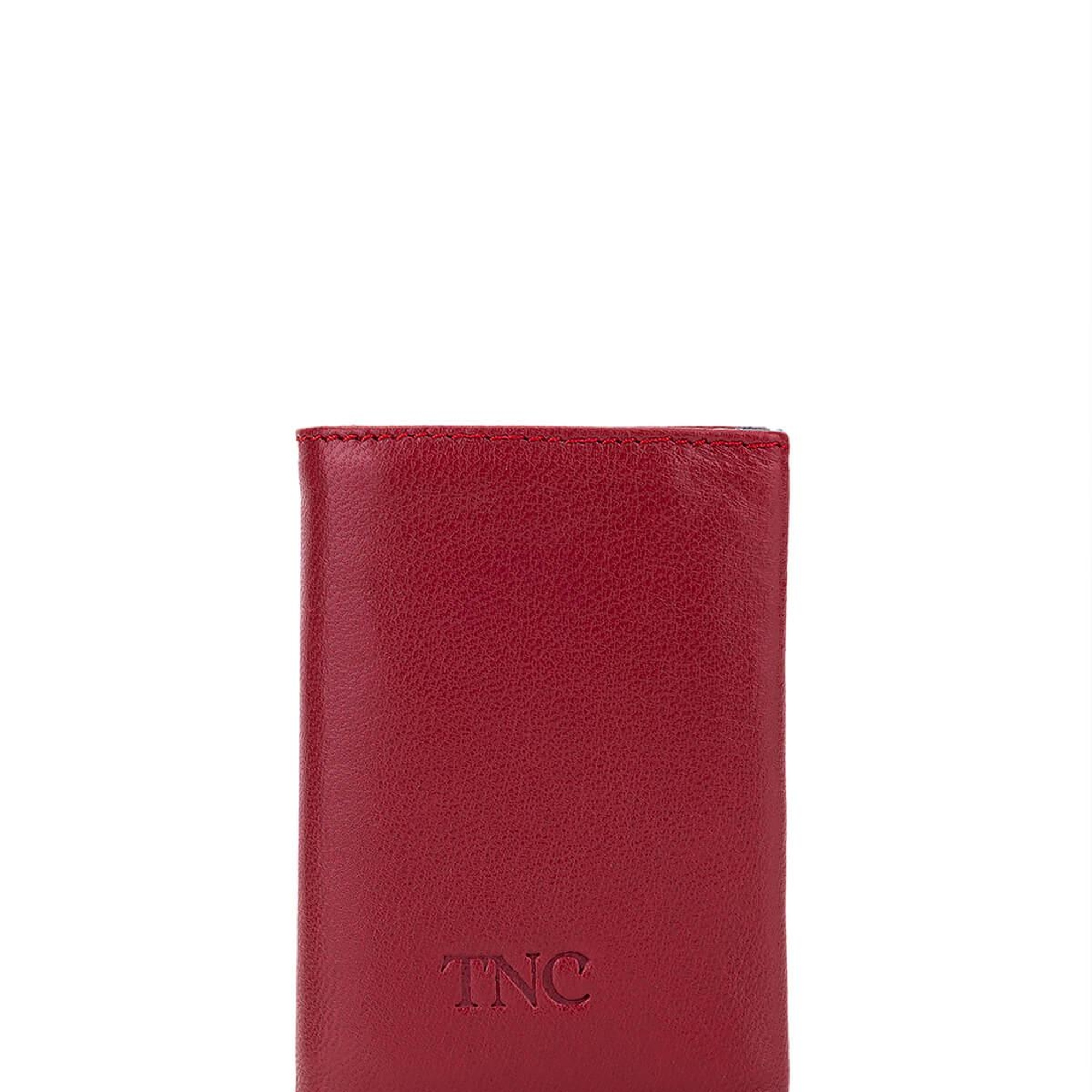 Tamer Tanca Erkek Hakiki Deri Bordo Kartlık