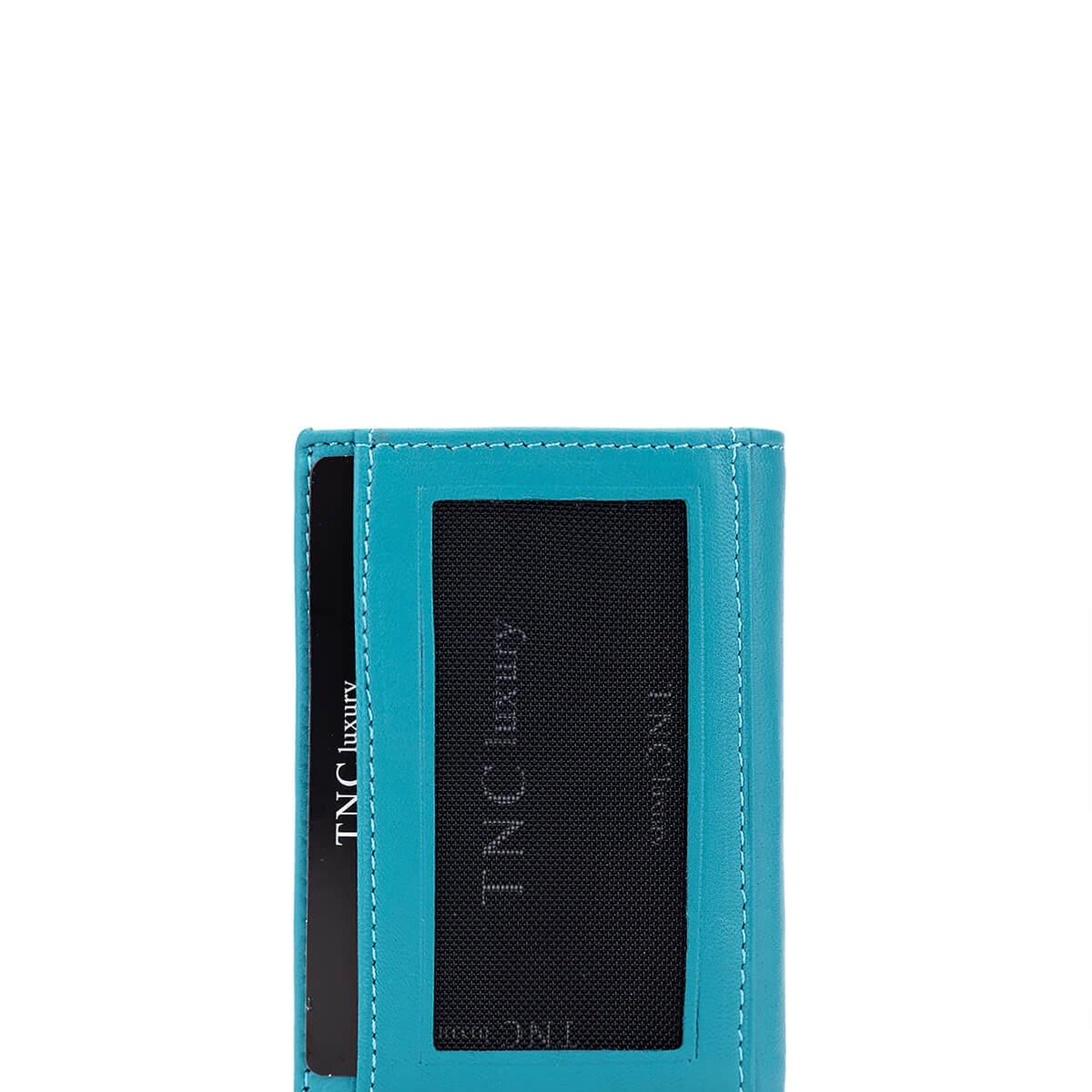 Tamer Tanca Erkek Hakiki Deri Petrol Kartlık