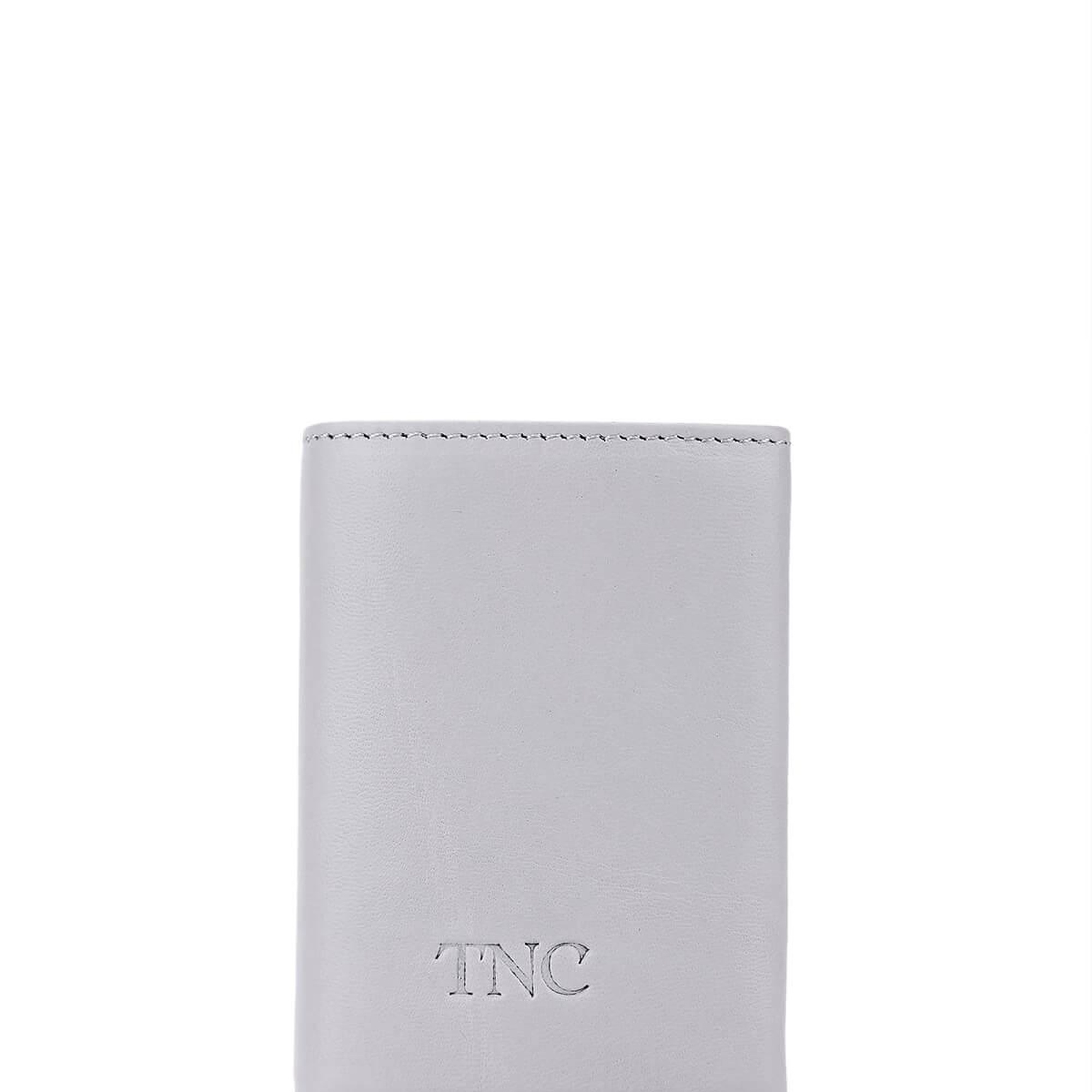 Tamer Tanca Erkek Hakiki Deri Gri Kartlık