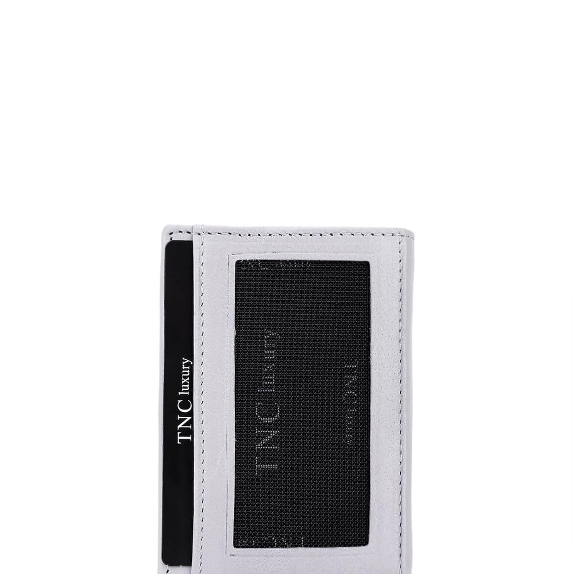 Tamer Tanca Erkek Hakiki Deri Gri Kartlık