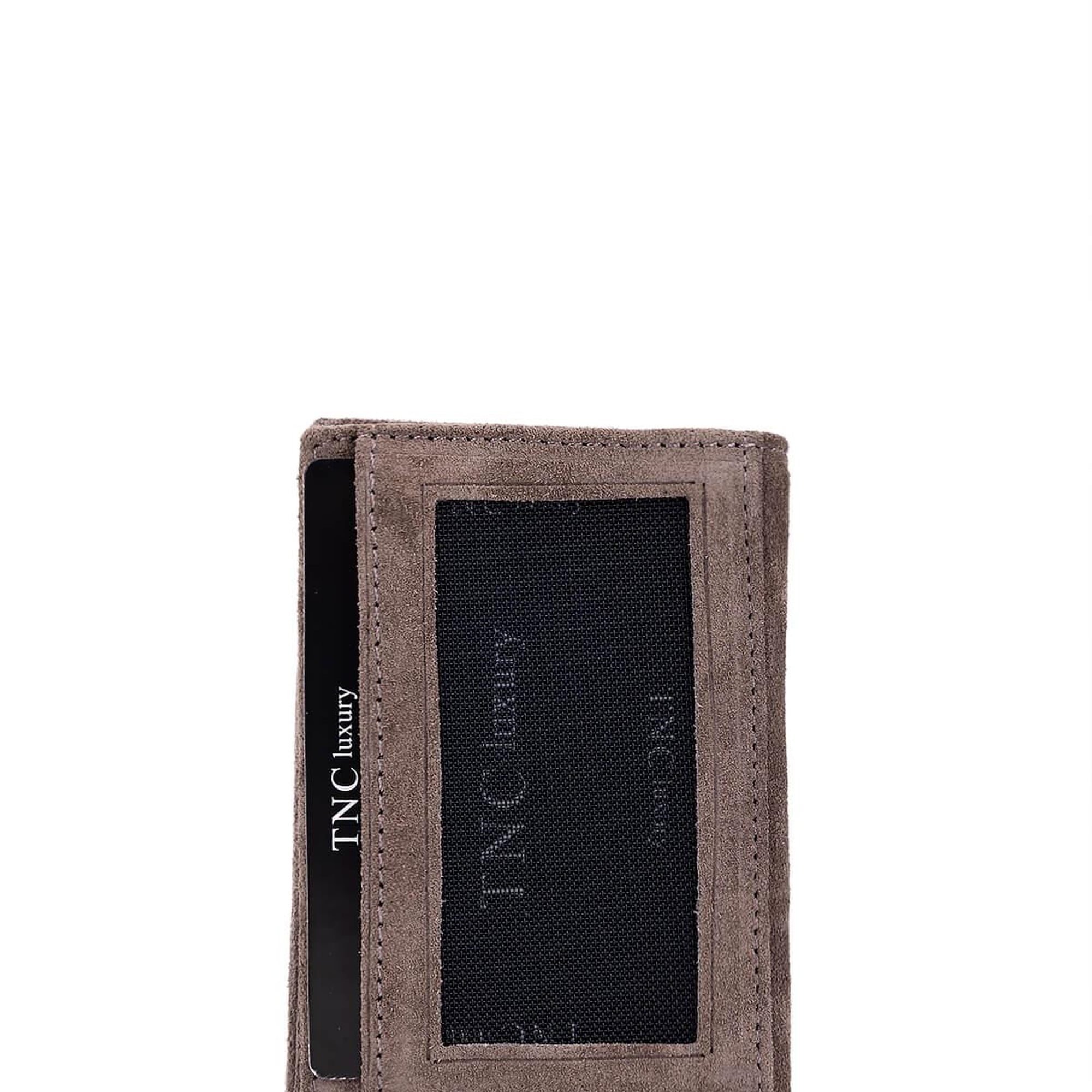 Tamer Tanca Erkek Hakiki Deri Vizon Nubuk Kartlık