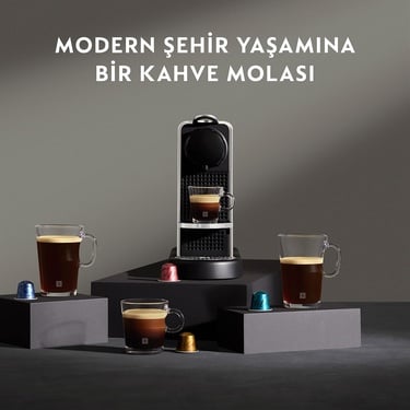  Nespresso D140 Citiz Platinum,Paslanmaz Çelik Kapsüllü Kahve Makinesi