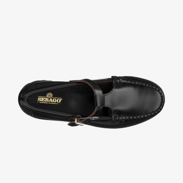  Sebago Aurora Lug Kadın Siyah Deri Ayakkabı