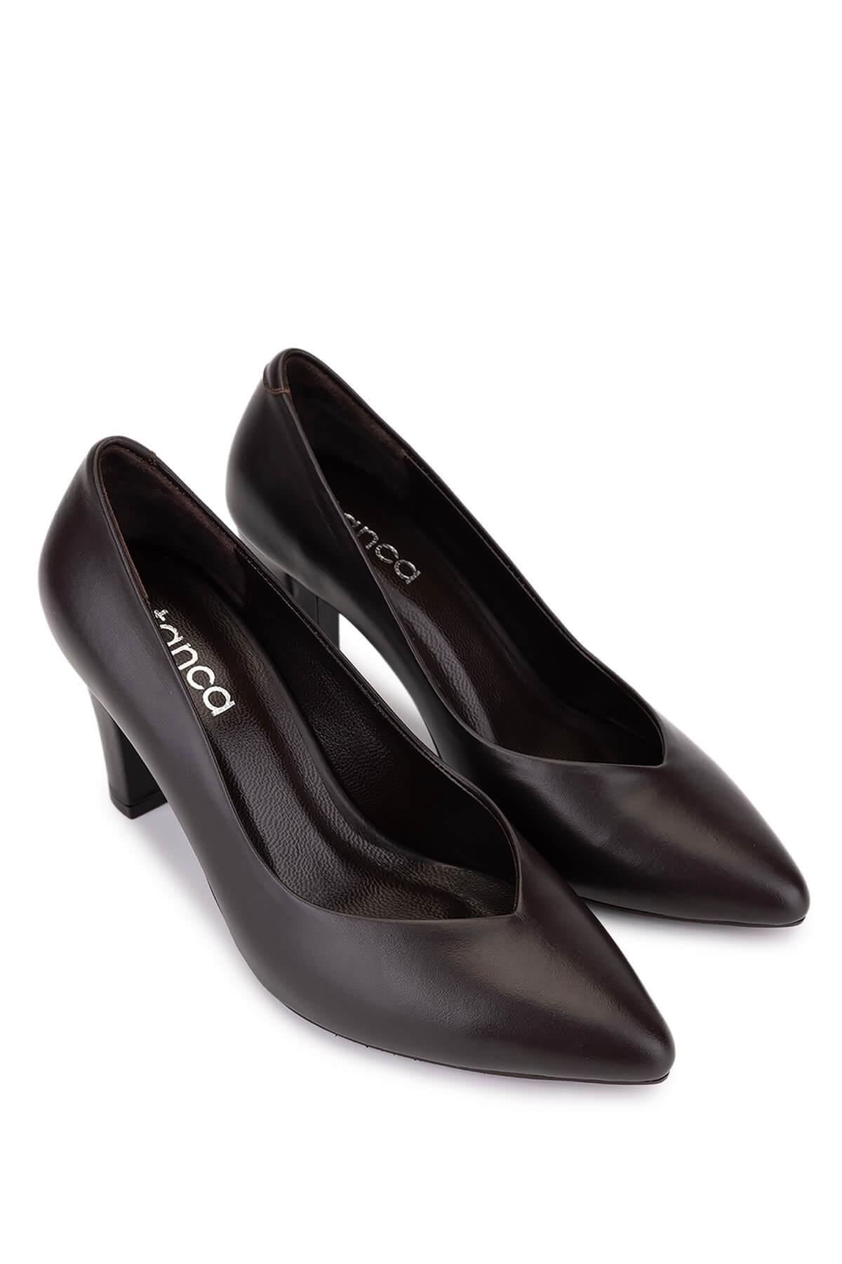 Tamer Tanca Tamer Tanca Kadın Kahverengi Topuklu Ayakkabı Basketbol Ayakkabıları | FashFed Kahverengi - 4. görsel