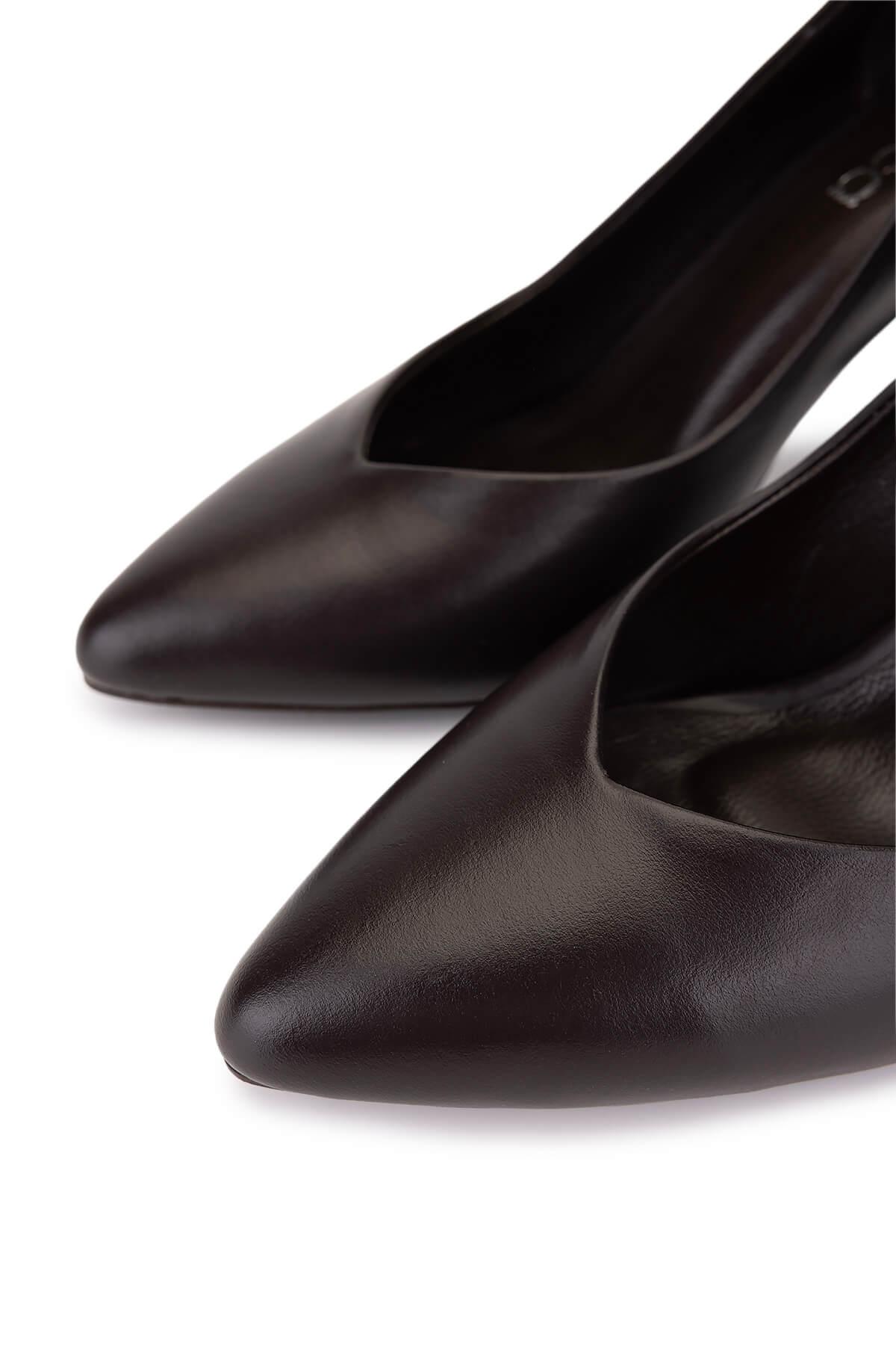 Tamer Tanca Kadın Kahverengi Topuklu Ayakkabı