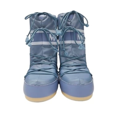  Moon Boot Icon Nylon Kadın Gri Kar Botu