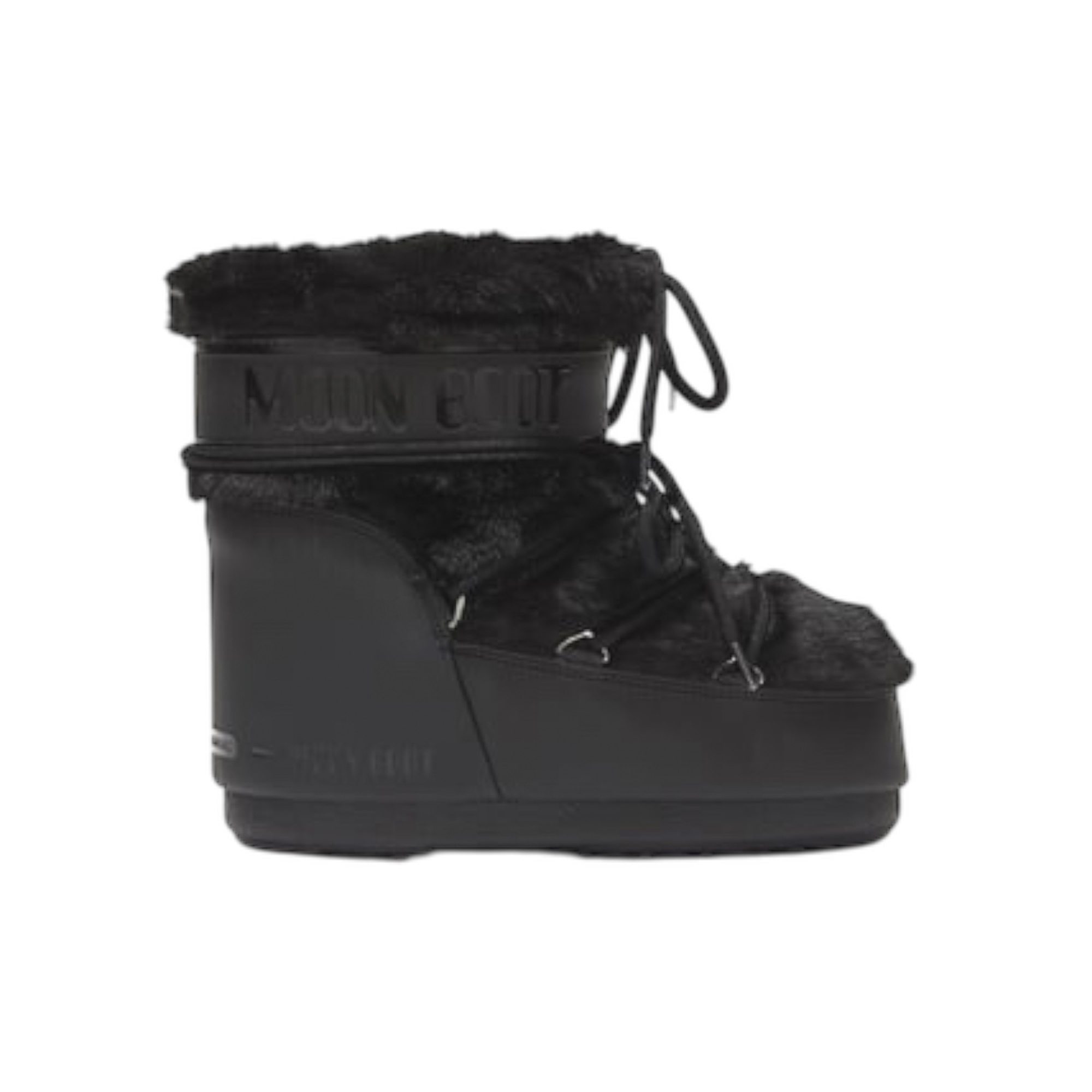 Moon Boot 80d1409390-n001 Moon Boot Icon Low Faux Fur Kadın Siyah Kar Botu
